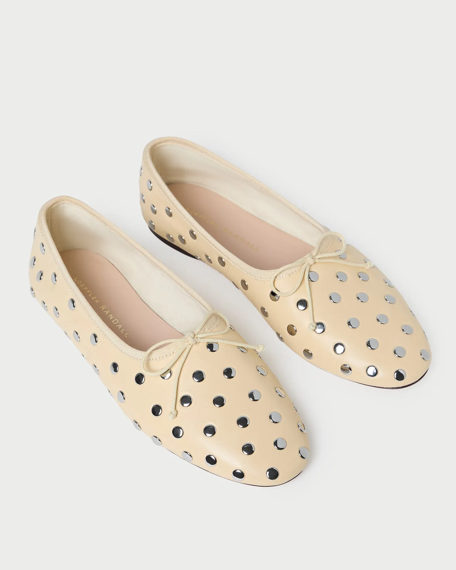 Landon Butter/Silver Ballet Flat -LOEFFLER RANDALL