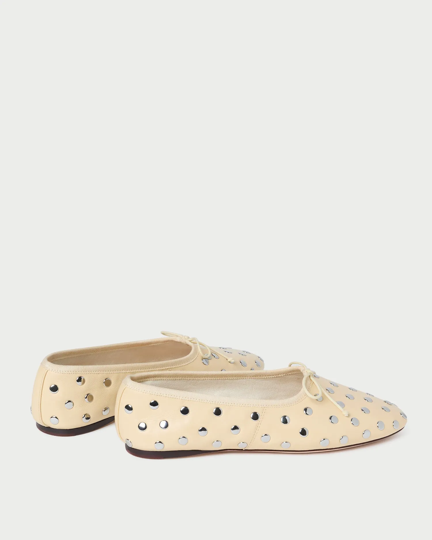 Landon Butter/Silver Ballet Flat -LOEFFLER RANDALL