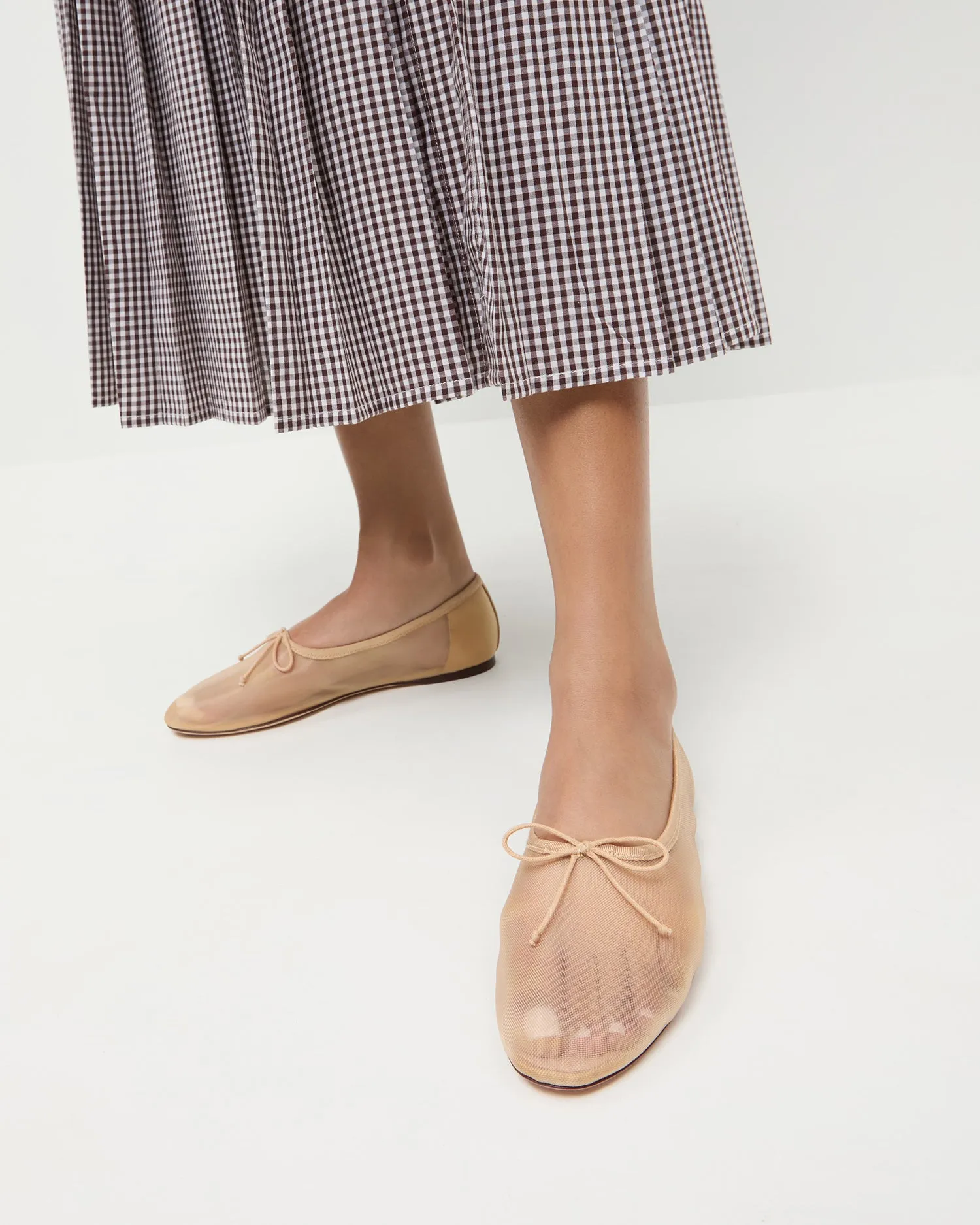 Landon Caramel Mesh Ballet Flat -LOEFFLER RANDALL