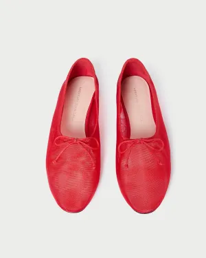 Landon Red Mesh Ballet Flat -LOEFFLER RANDALL