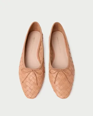 Landry Honey Woven Ballet Flat -LOEFFLER RANDALL