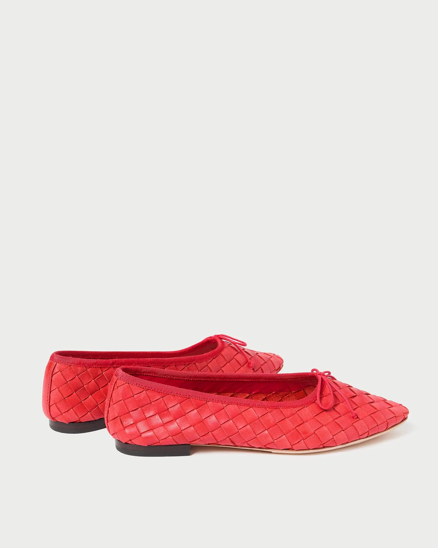 Landry Red Woven Ballet Flat -LOEFFLER RANDALL