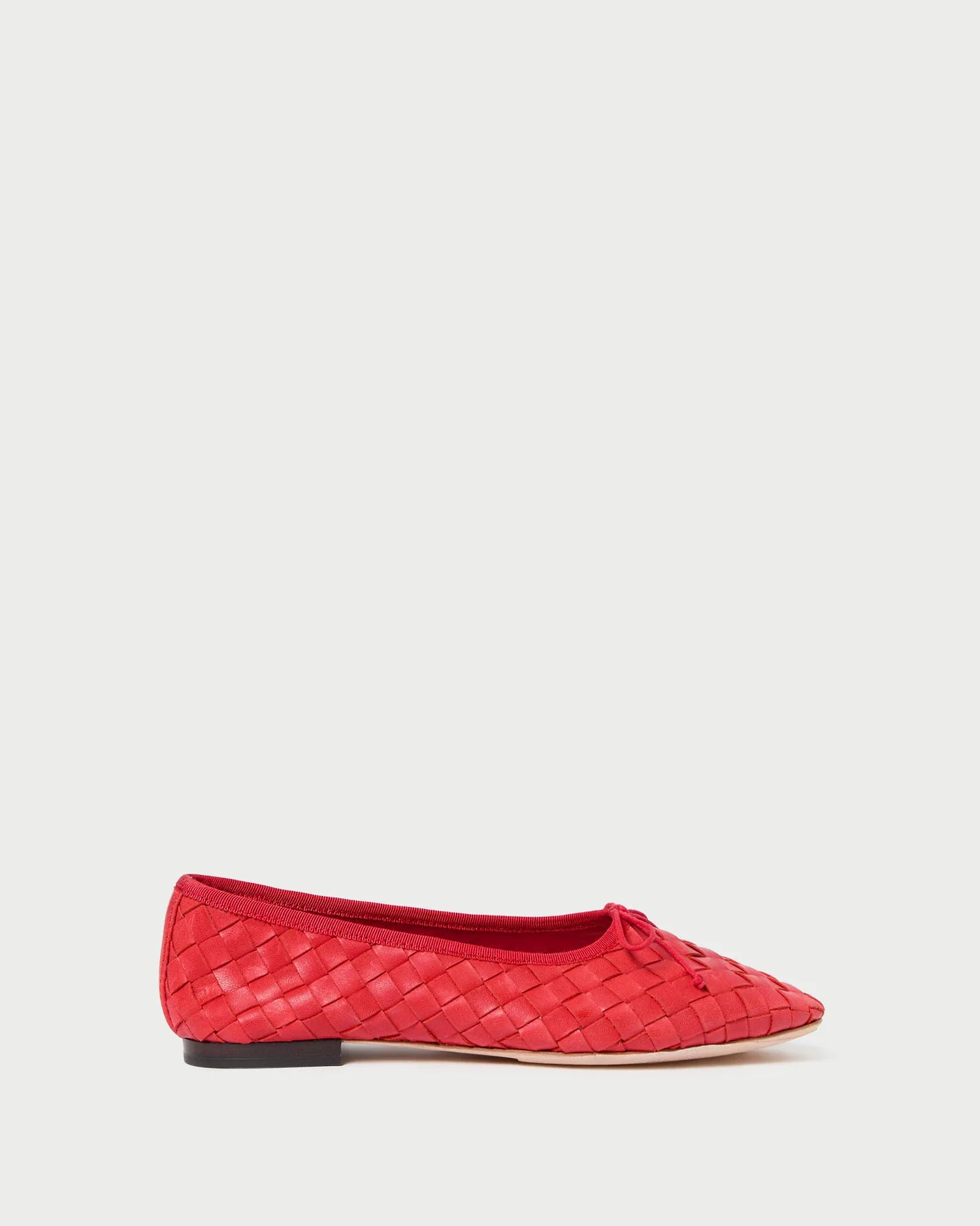 Landry Red Woven Ballet Flat -LOEFFLER RANDALL
