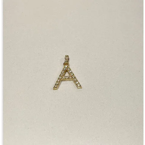 L.C. Gold and Diamond Initial Charm