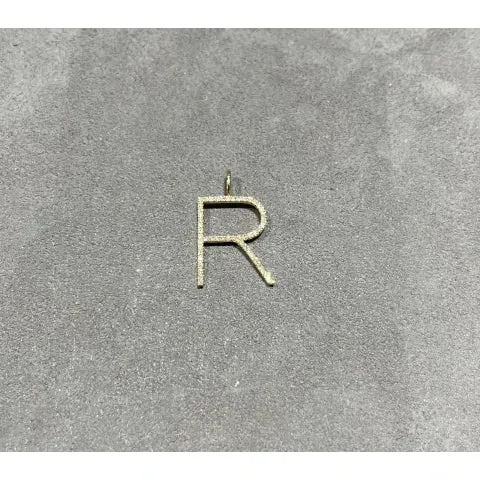 L.C. Large Gold and Diamond Initial