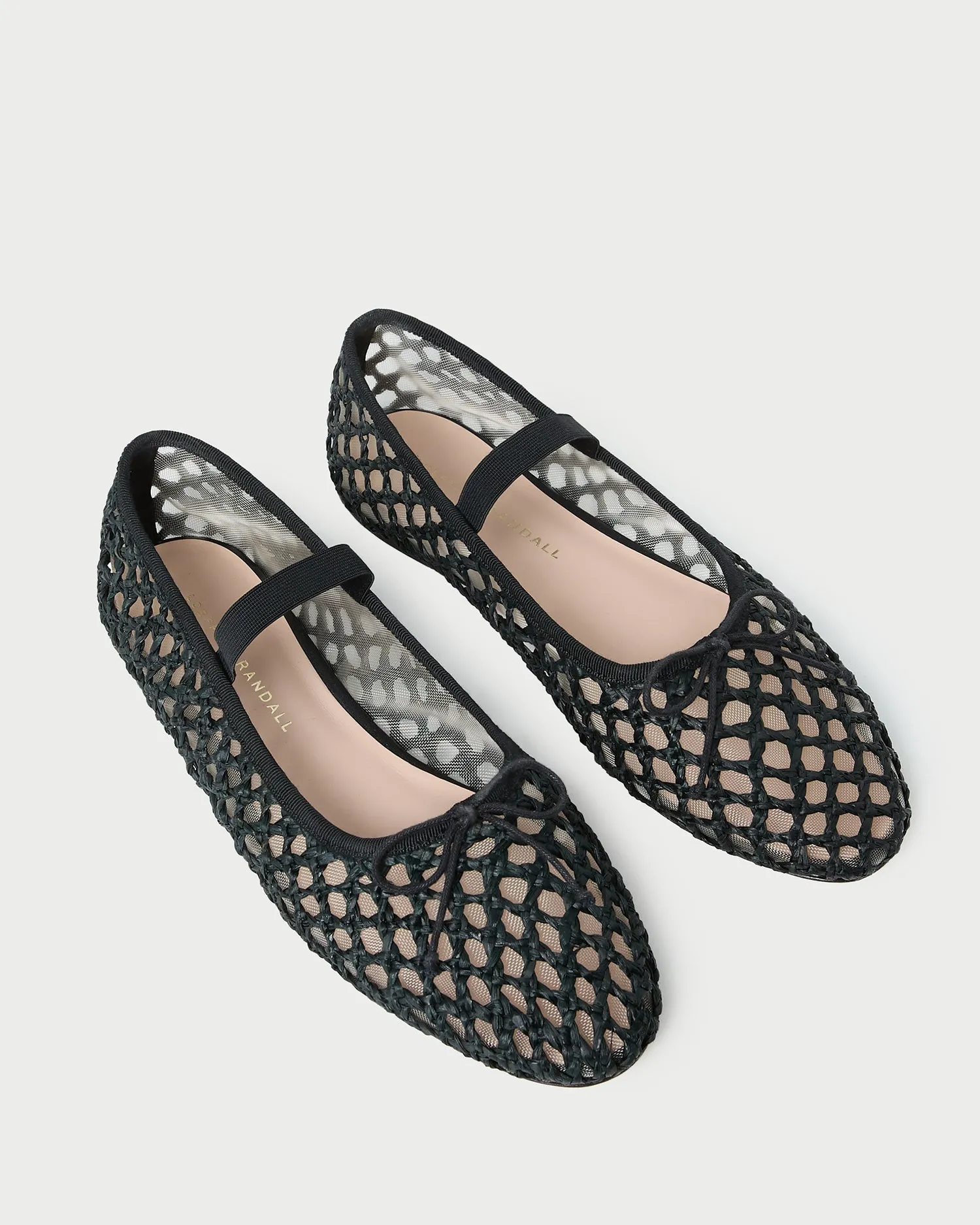Leonie Black Crochet Ballet Flat -LOEFFLER RANDALL