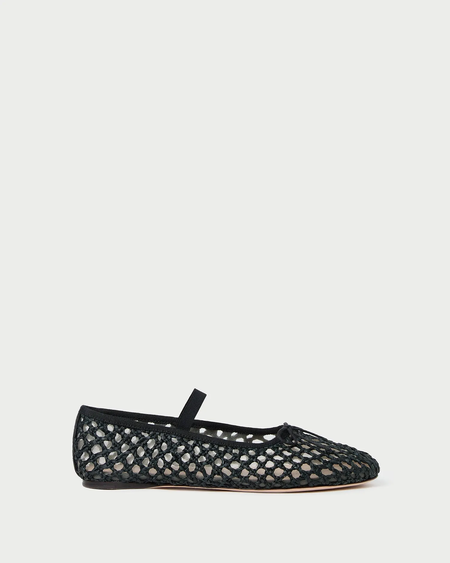 Leonie Black Crochet Ballet Flat -LOEFFLER RANDALL