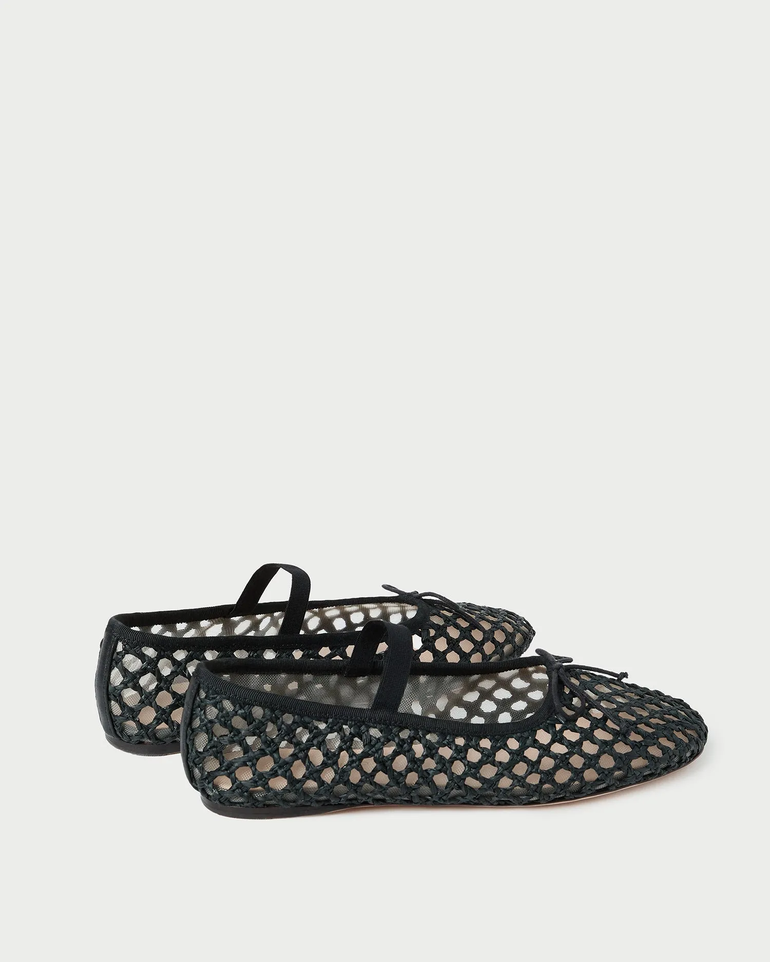 Leonie Black Crochet Ballet Flat -LOEFFLER RANDALL