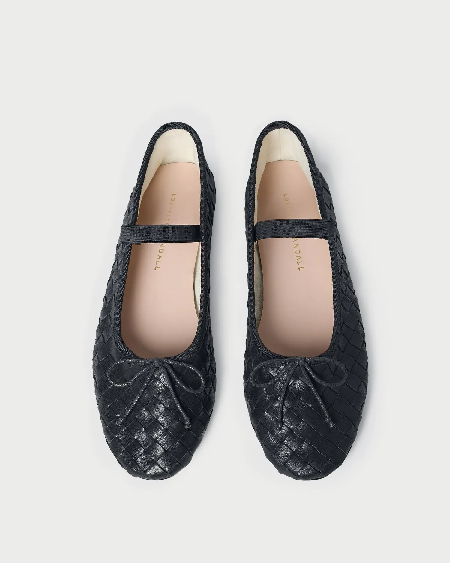Leonie Black Woven Ballet Flat -LOEFFLER RANDALL