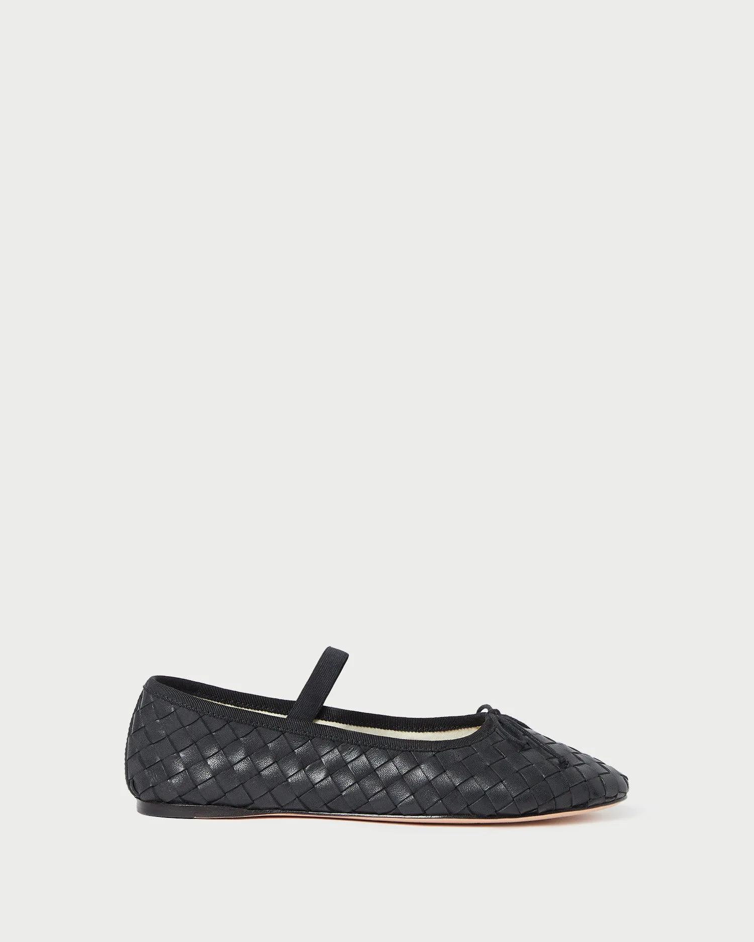 Leonie Black Woven Ballet Flat -LOEFFLER RANDALL