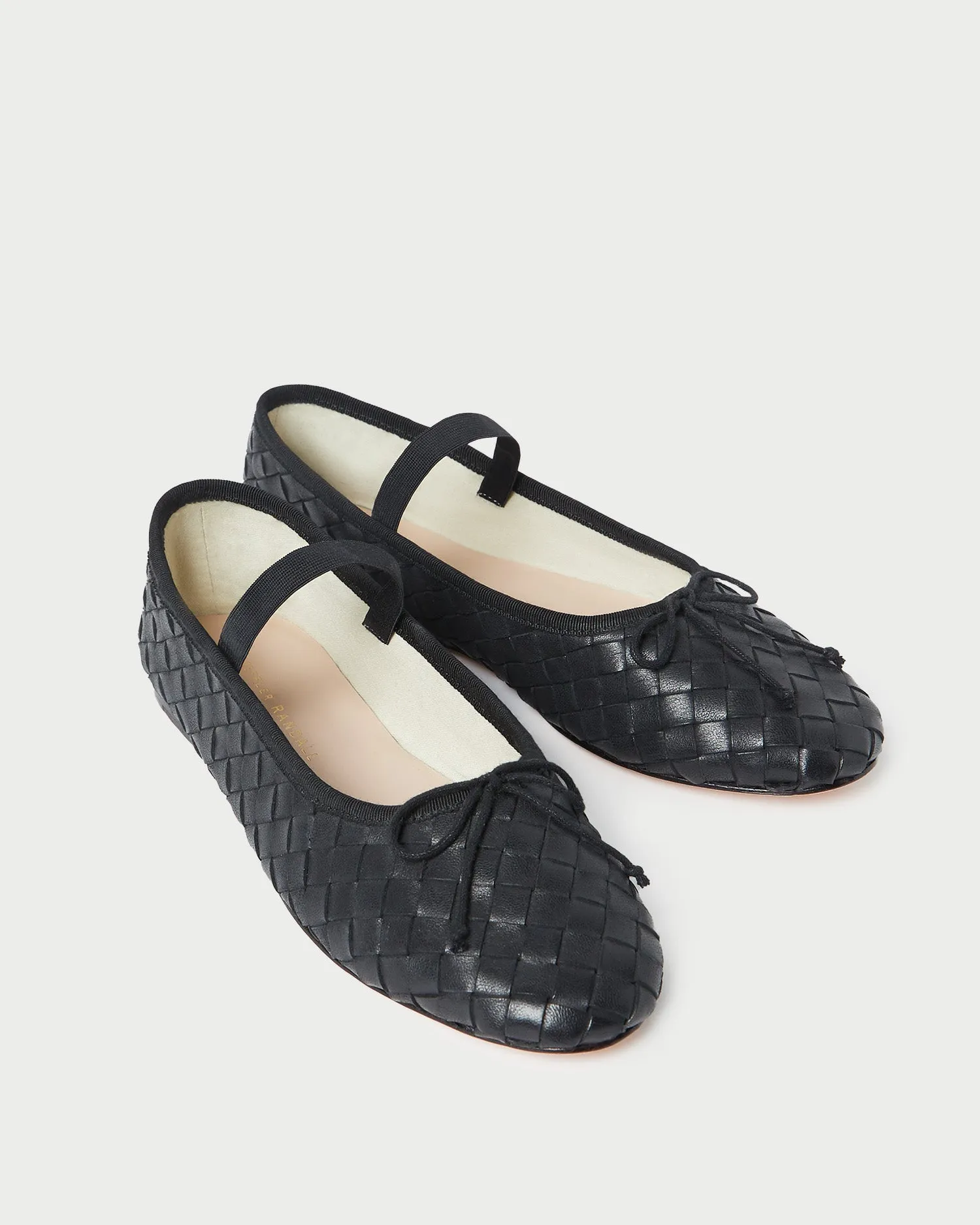 Leonie Black Woven Ballet Flat -LOEFFLER RANDALL