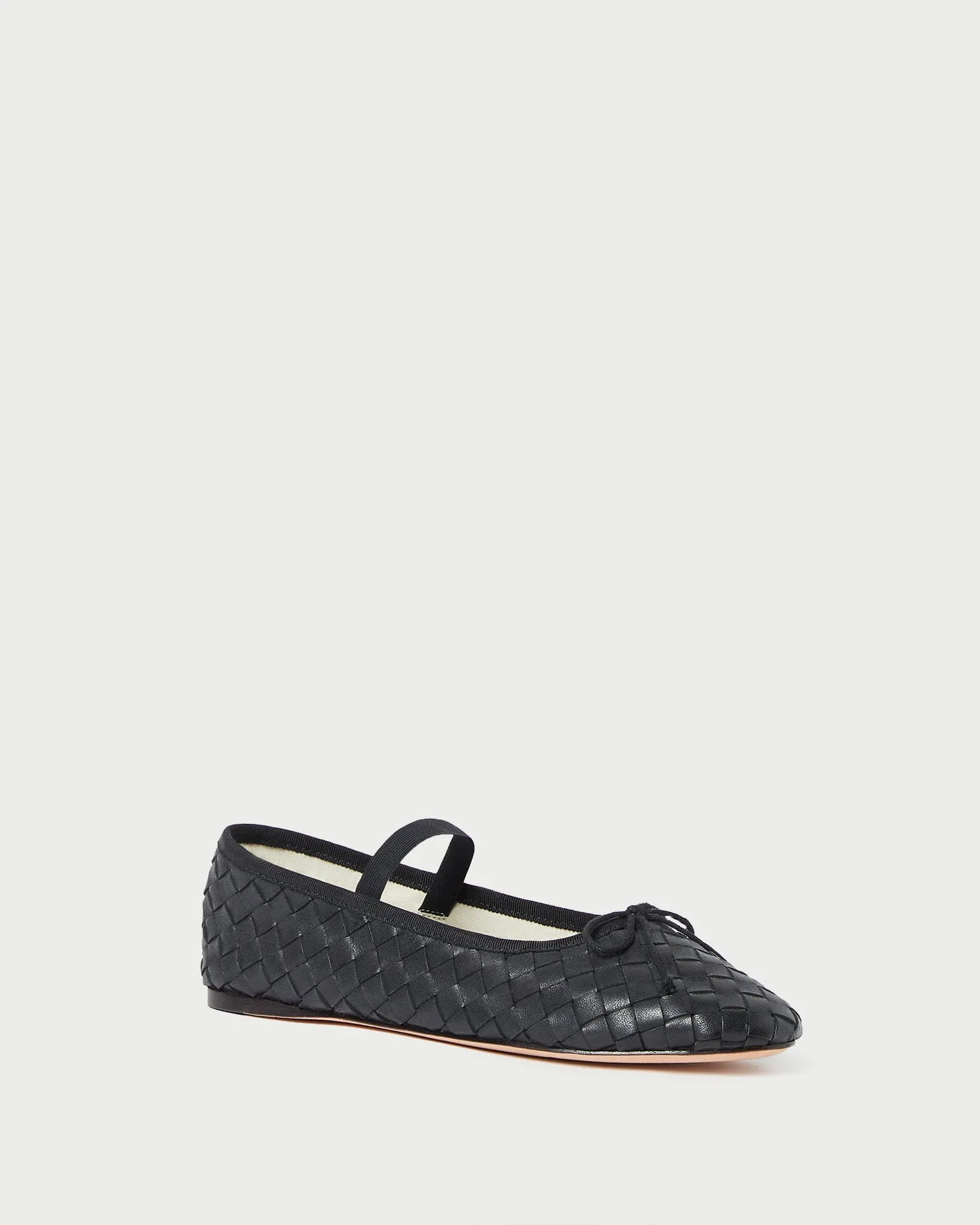 Leonie Black Woven Ballet Flat -LOEFFLER RANDALL