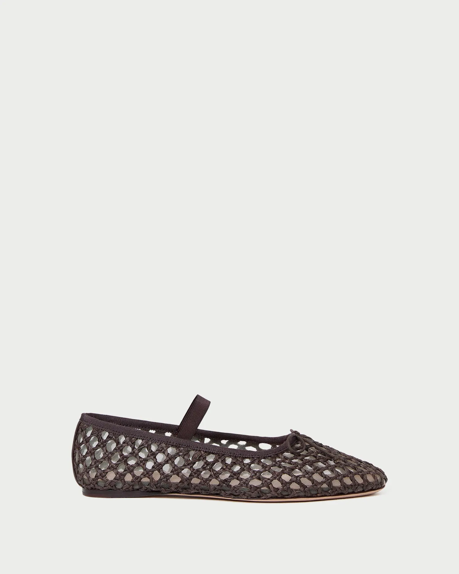 Leonie Chocolate Crochet Ballet Flat -LOEFFLER RANDALL
