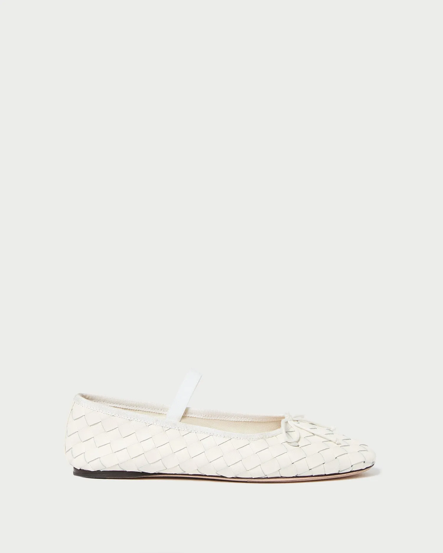 Leonie Cream Woven Ballet Flat -LOEFFLER RANDALL