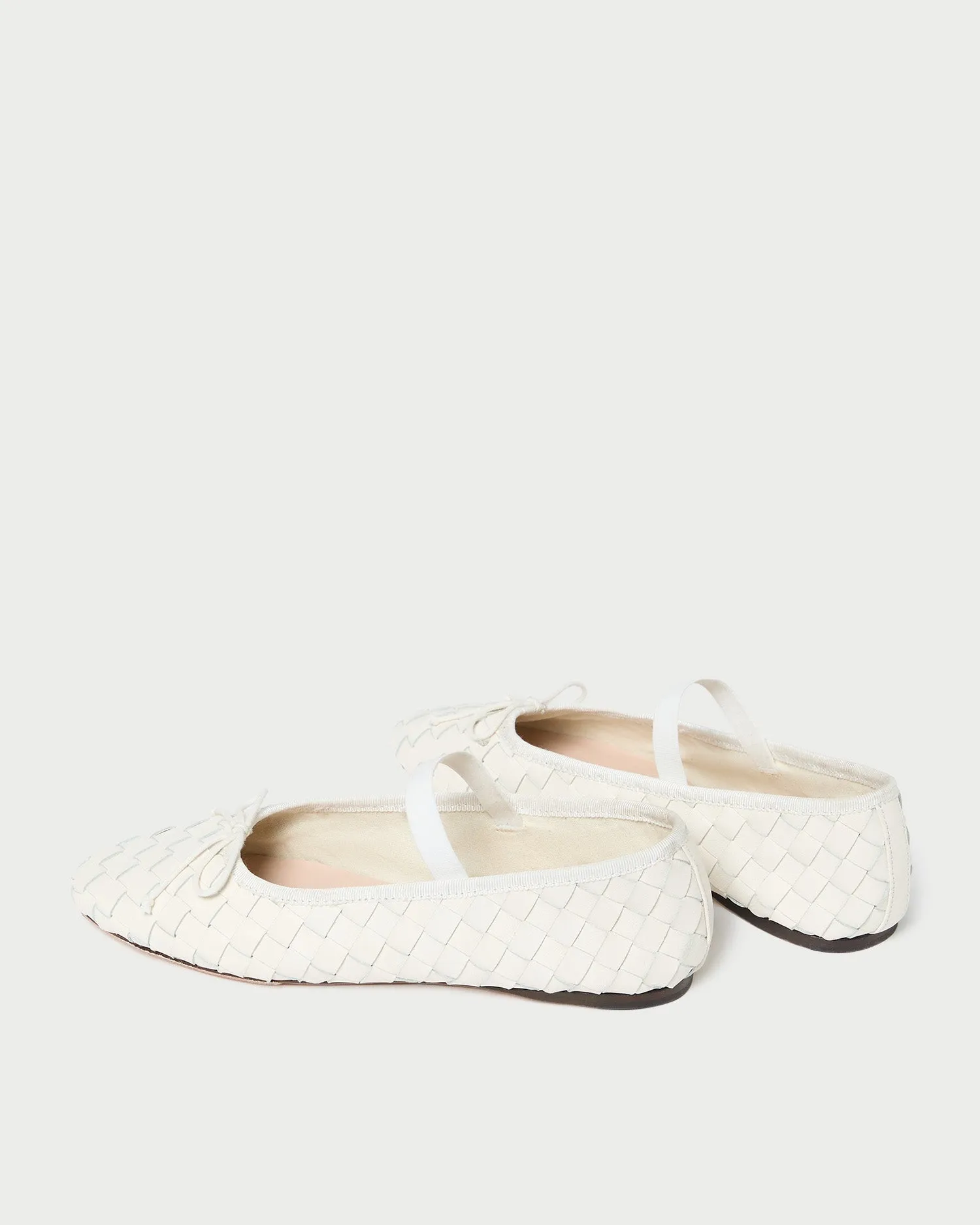 Leonie Cream Woven Ballet Flat -LOEFFLER RANDALL