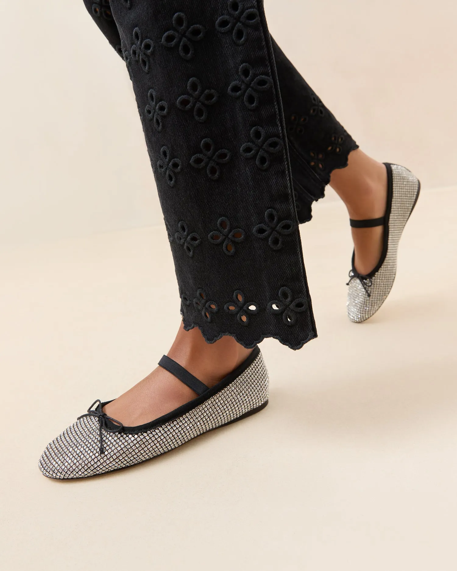 Leonie Crystal Ballet Flat -LOEFFLER RANDALL