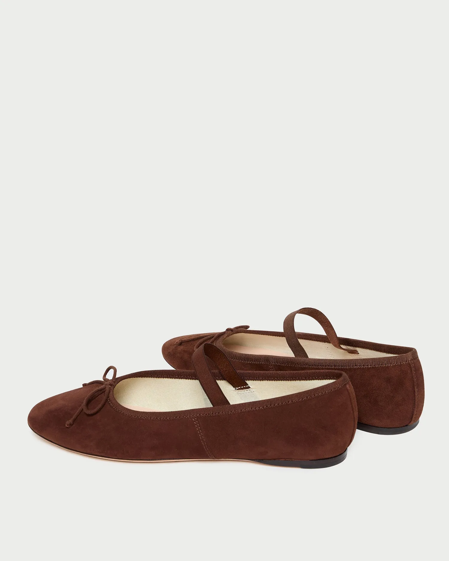 Leonie Espresso Suede Ballet Flat -LOEFFLER RANDALL