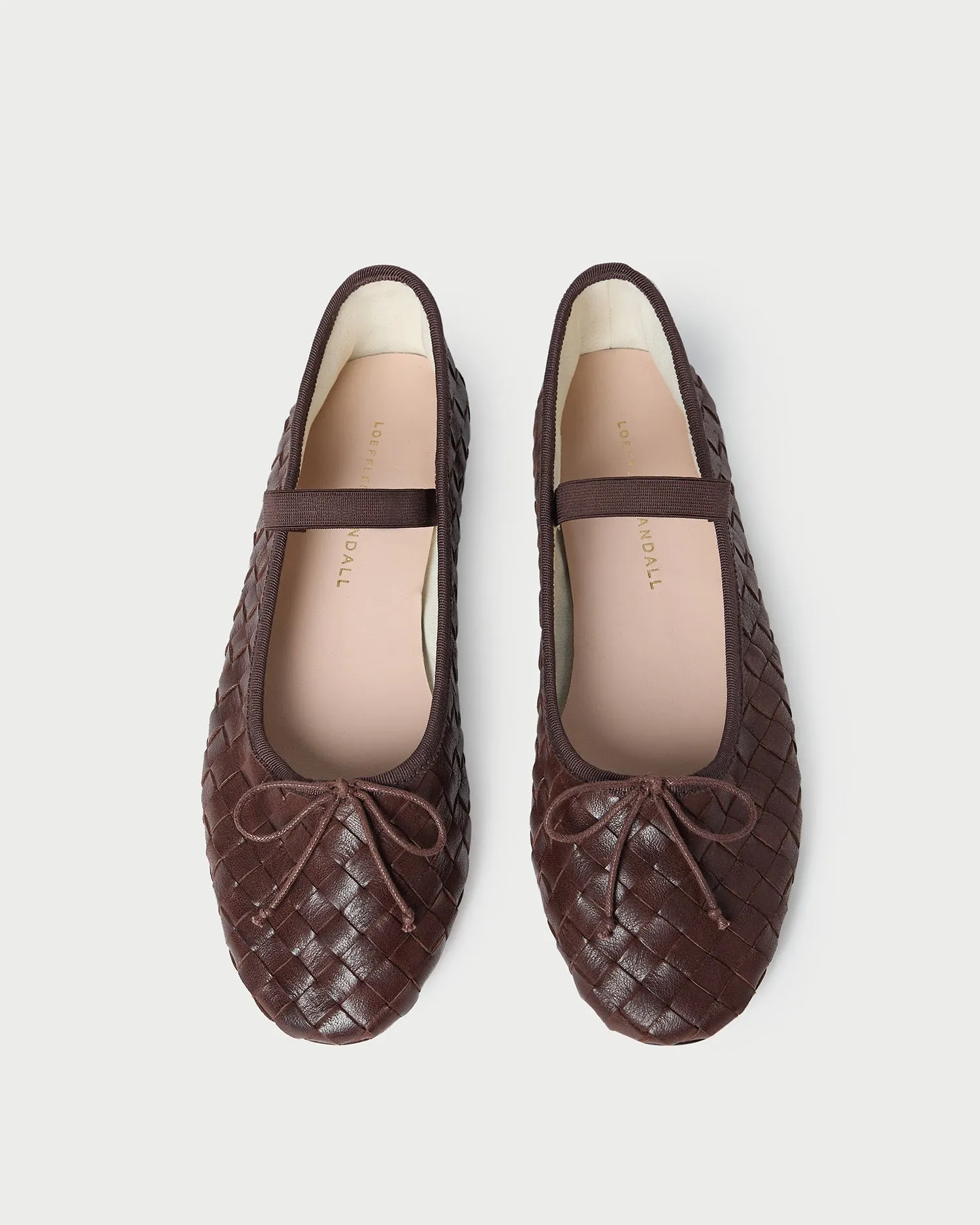 Leonie Espresso Woven Ballet Flat -LOEFFLER RANDALL