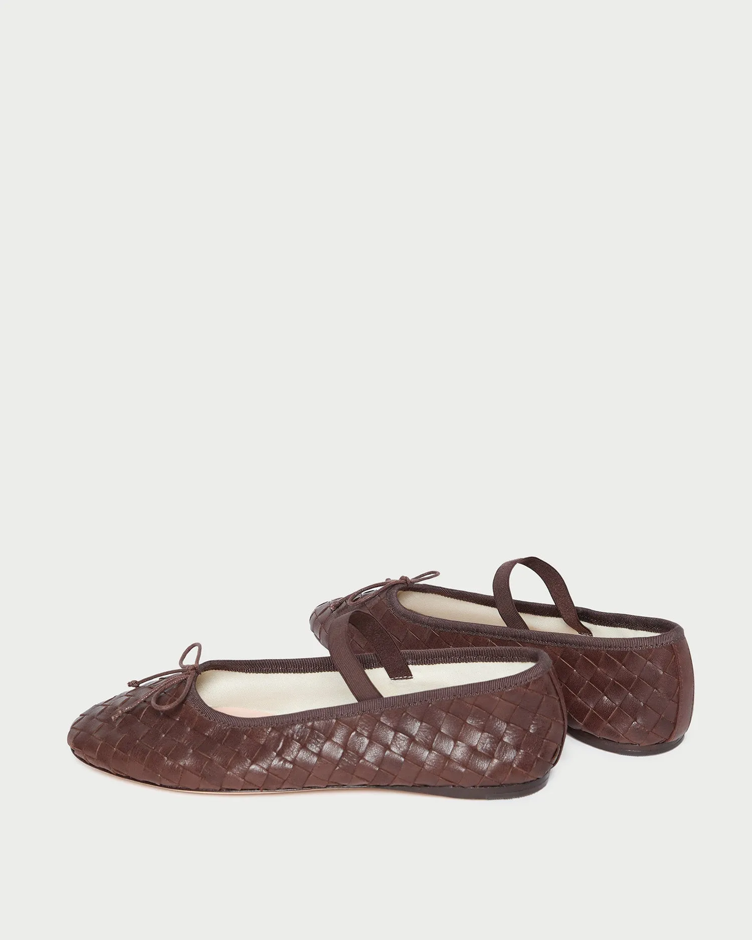 Leonie Espresso Woven Ballet Flat -LOEFFLER RANDALL