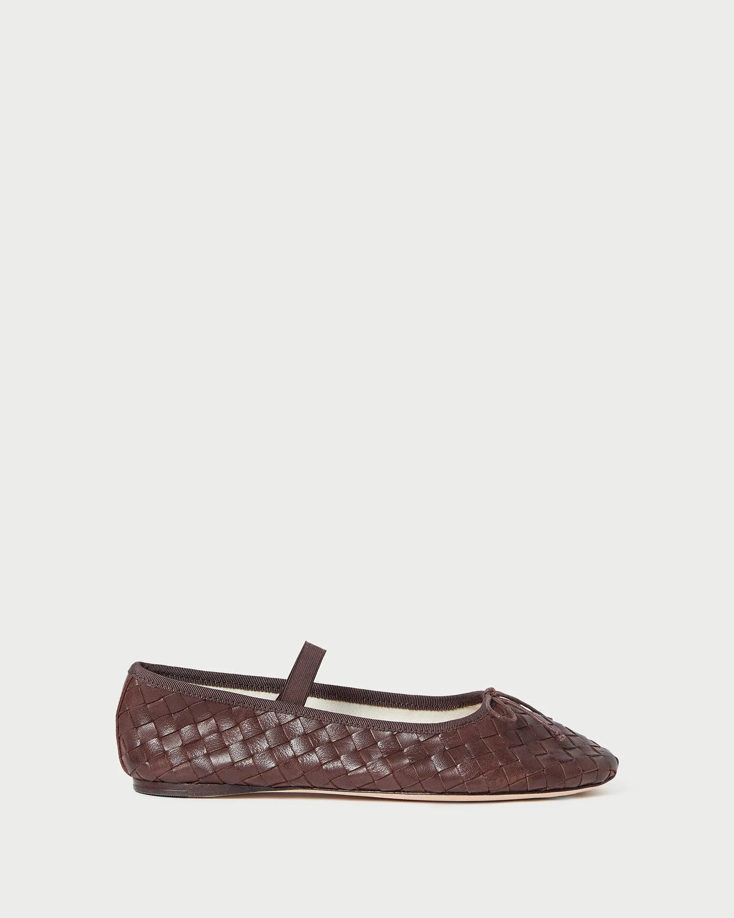 Leonie Espresso Woven Ballet Flat -LOEFFLER RANDALL