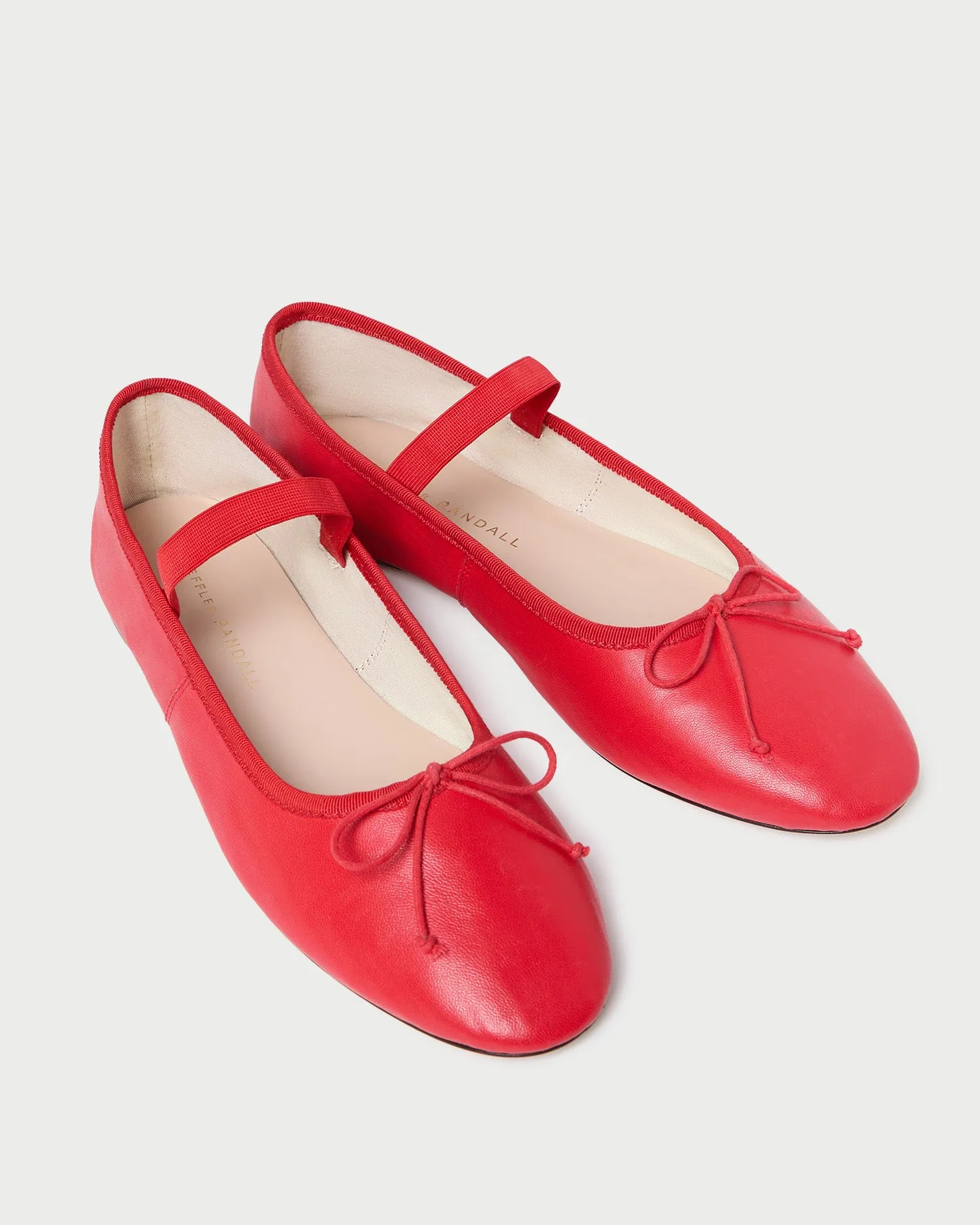 Leonie Red Leather Ballet Flat -LOEFFLER RANDALL