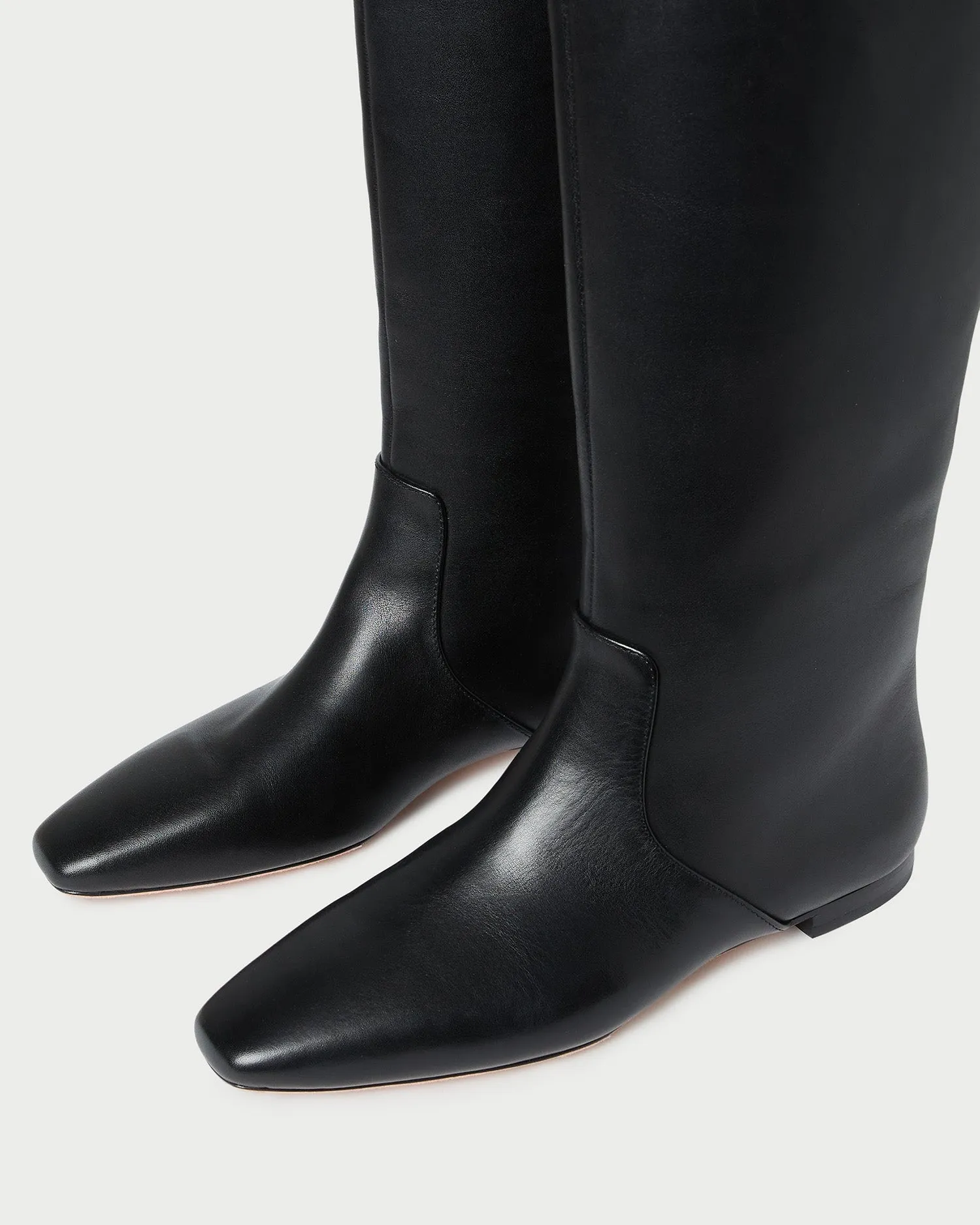 Lillian Black Leather Tall Boot -LOEFFLER RANDALL
