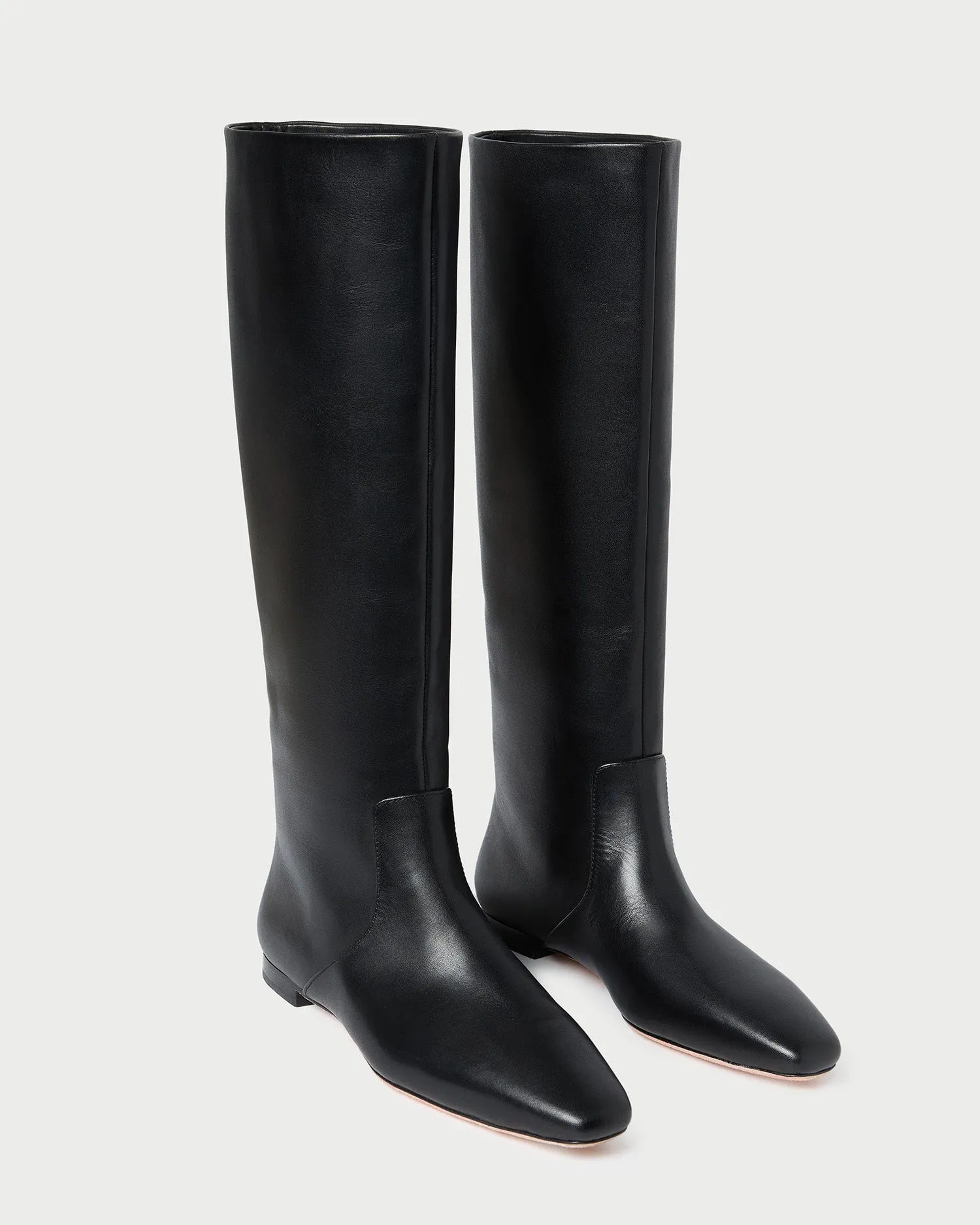 Lillian Black Leather Tall Boot -LOEFFLER RANDALL