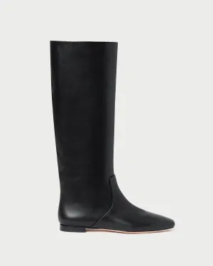 Lillian Black Leather Tall Boot -LOEFFLER RANDALL
