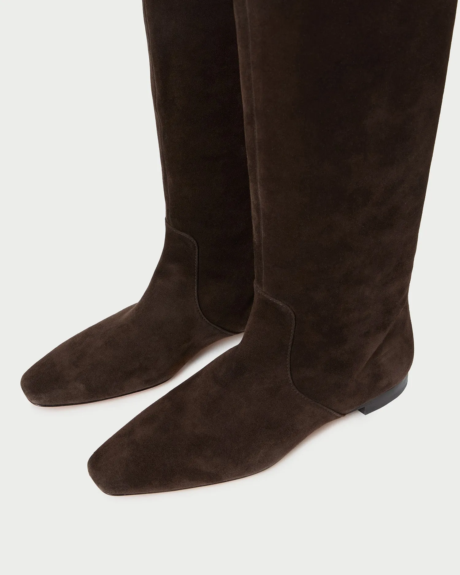 Lillian Brown Suede Tall Boot -LOEFFLER RANDALL