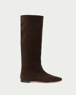 Lillian Brown Suede Tall Boot -LOEFFLER RANDALL