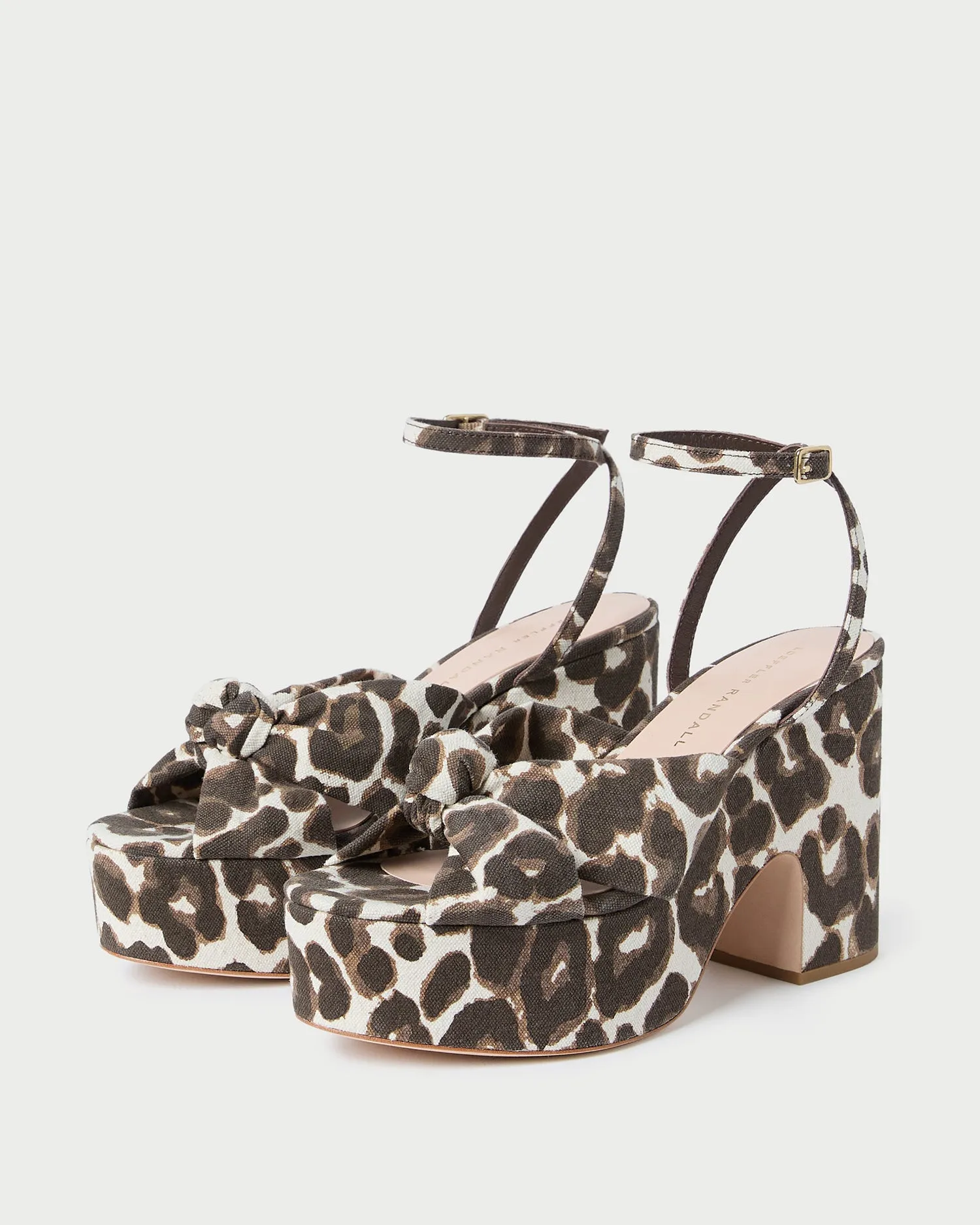 Liza Leopard Platform Sandal -LOEFFLER RANDALL