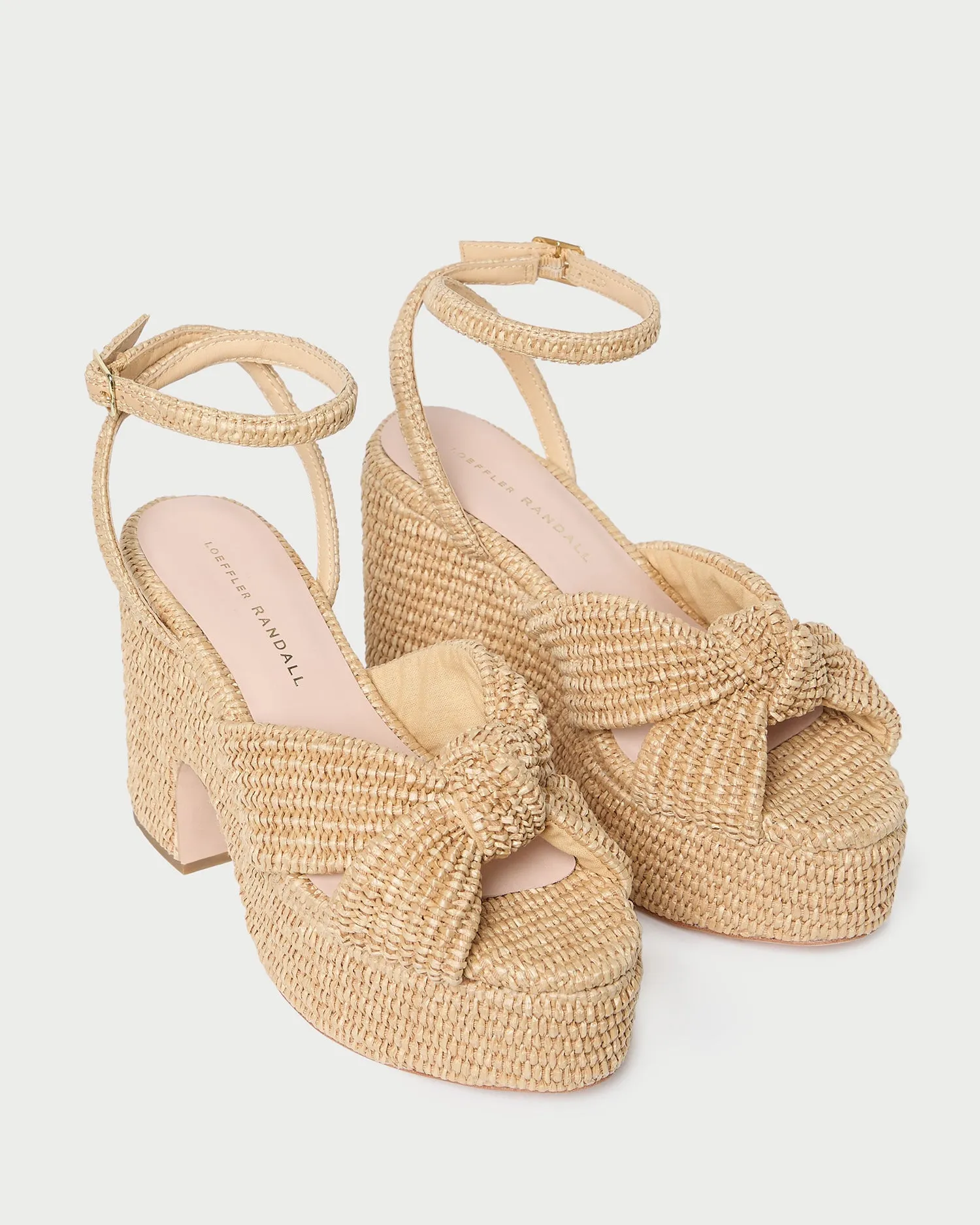 Liza Natural Platform Sandal -LOEFFLER RANDALL