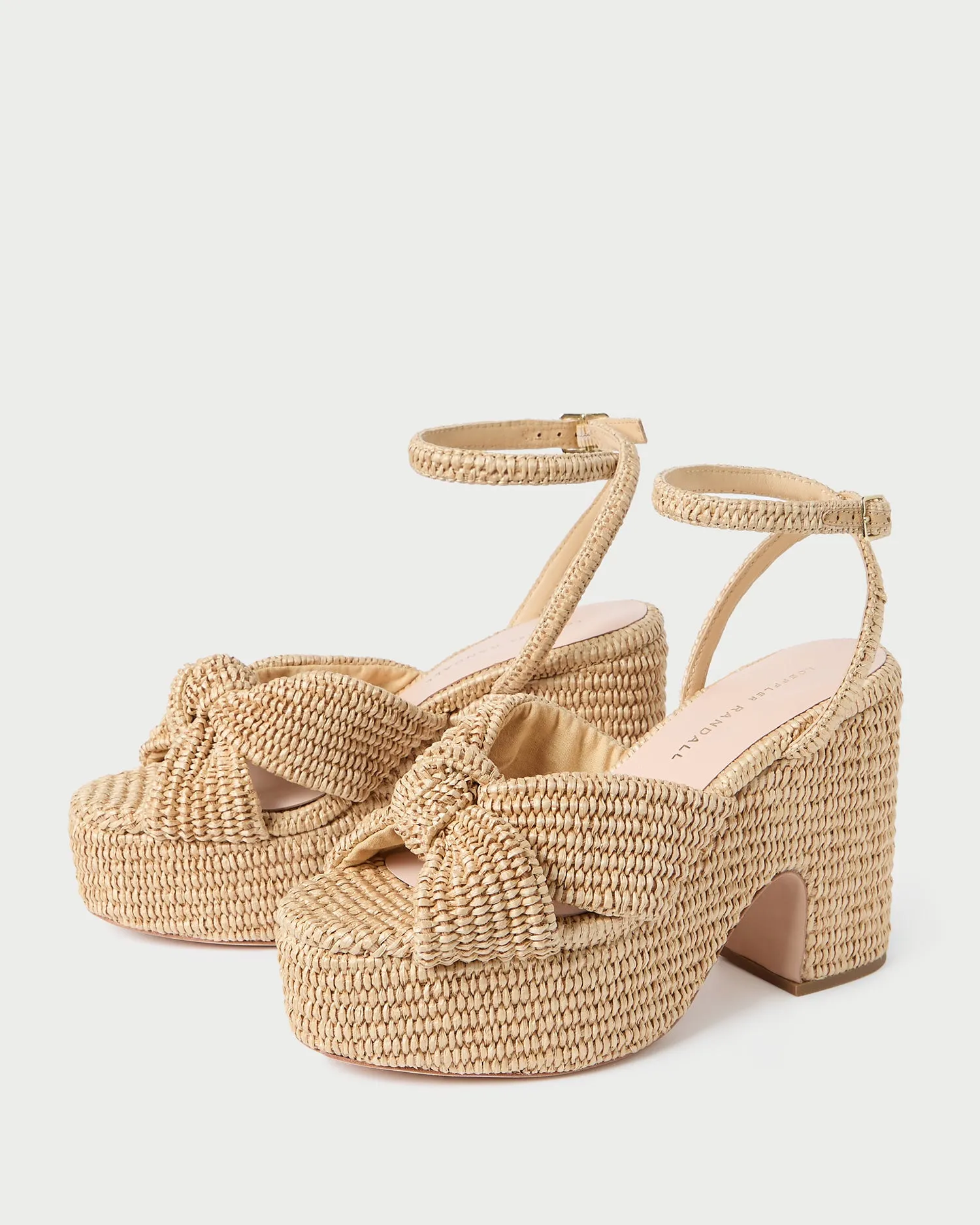 Liza Natural Platform Sandal -LOEFFLER RANDALL