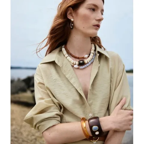 Lizzie Fortunato Cabana Necklace in Coastline