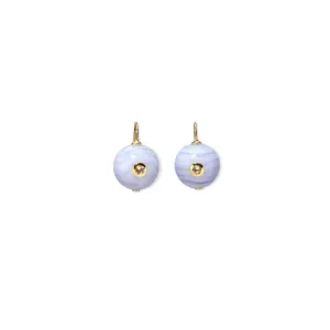 Lizzie Fortunato Comet Earrings in Blue Agate
