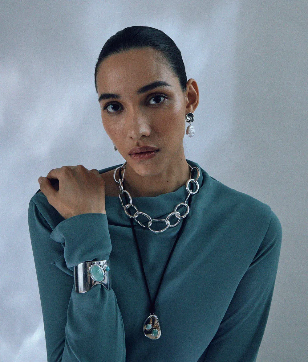 Lizzie Fortunato Porto Chain in Silver