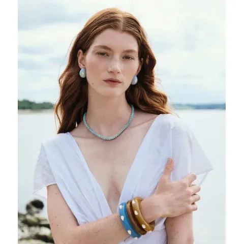 Lizzie Fortunato Ridge Cuff in Glacier and Pearl