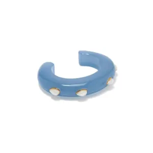 Lizzie Fortunato Ridge Cuff in Glacier and Pearl