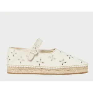 Loeffler Randall Clover Embroidered Espadrille