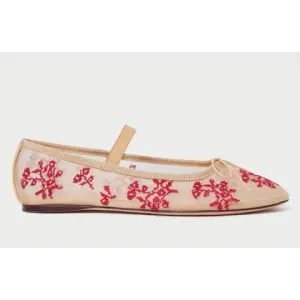Loeffler Randall Leonie Embroidered Ballet Flat