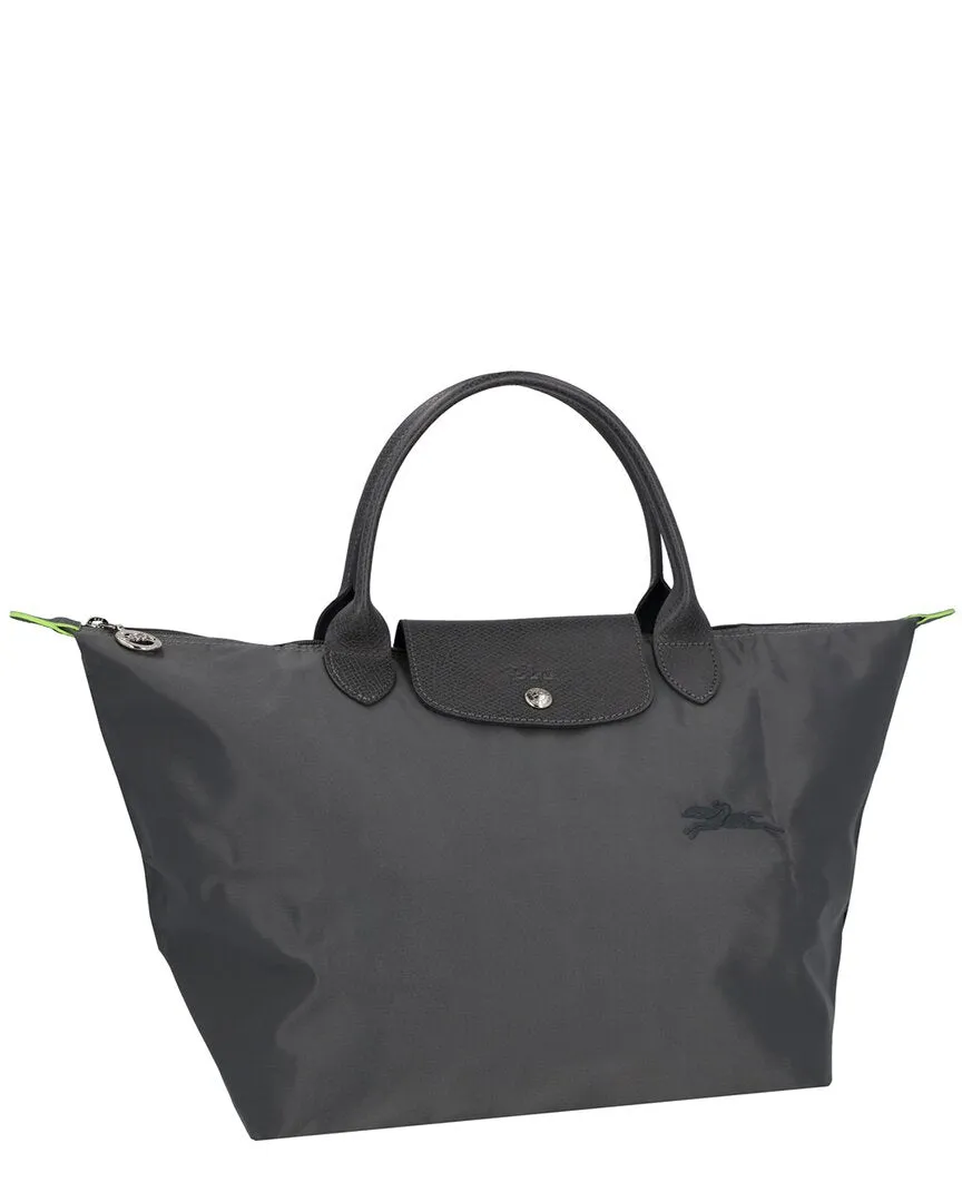 Longchamp Le Pliage Green Medium Canvas Bag