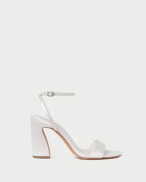 Malia Cream Curved-Heel Sandal -LOEFFLER RANDALL