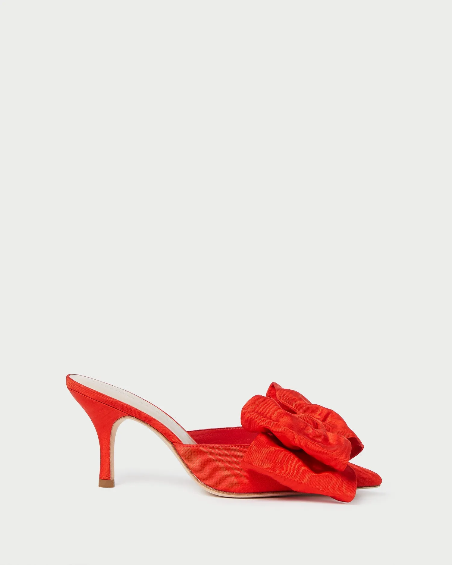 Margot Red Moiré Bow Mule -LOEFFLER RANDALL