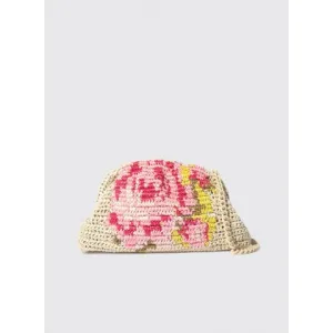 Maria La Rosa Rose Crochet Mini Game Clutch