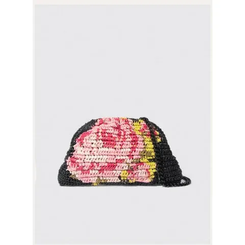 Maria La Rosa Rose Crochet Mini Game Clutch