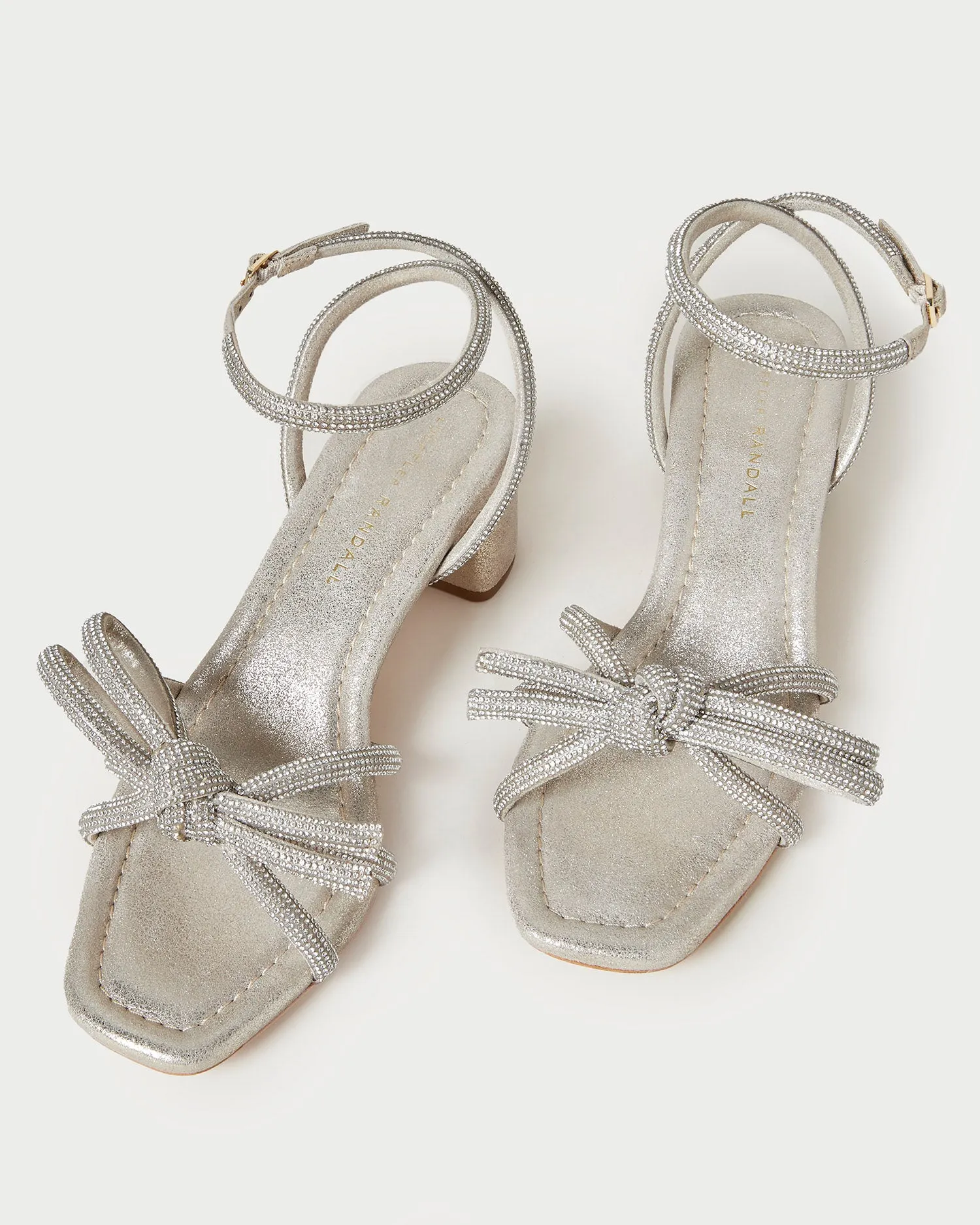 Mikel Cappuccino Bow Mid-Heel Sandal -LOEFFLER RANDALL