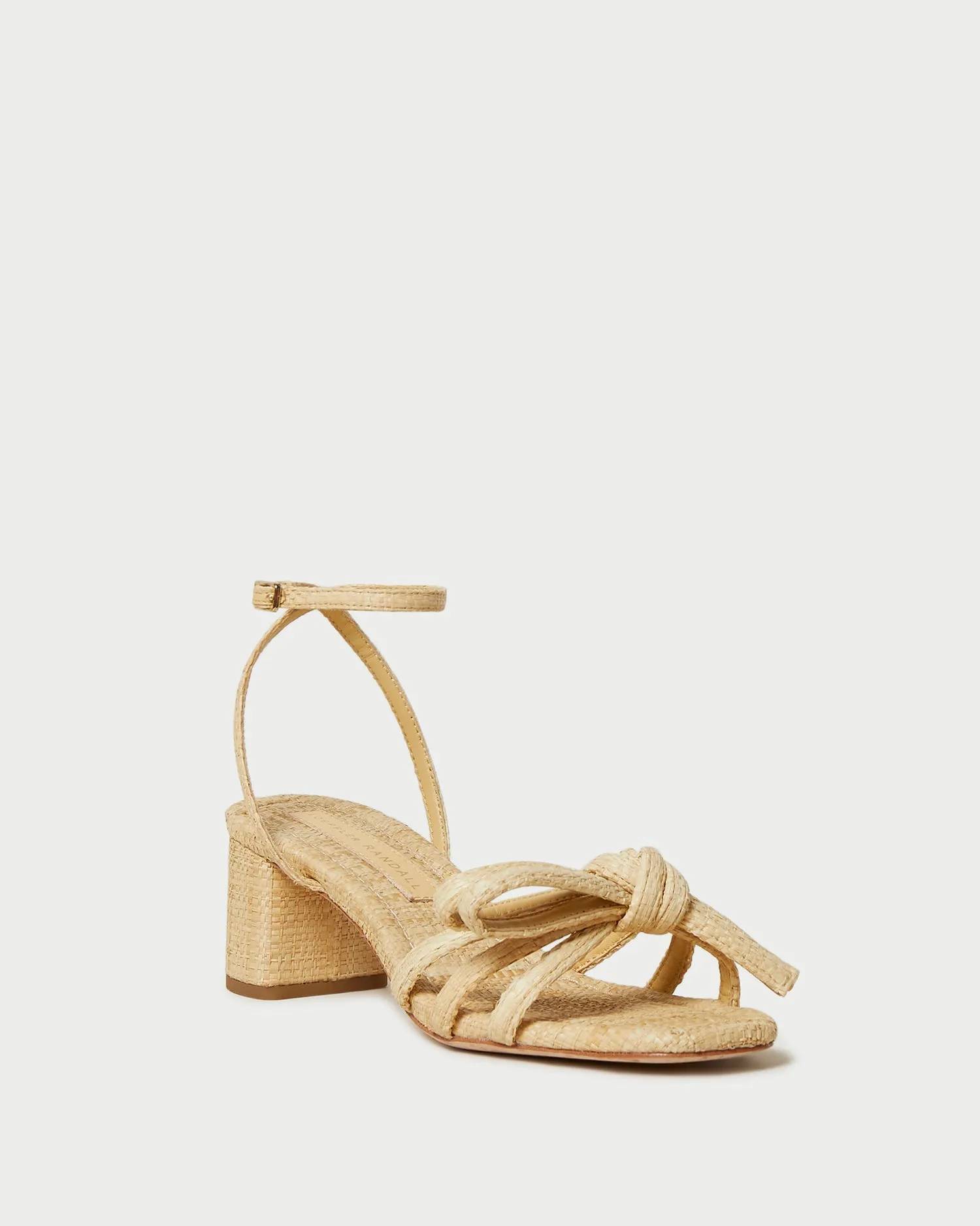 Mikel Natural Bow Mid-Heel Sandal -LOEFFLER RANDALL