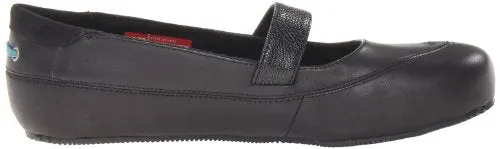 MOZO Women's Fab Leather Mary Jane Occupational Work Shoes, Black