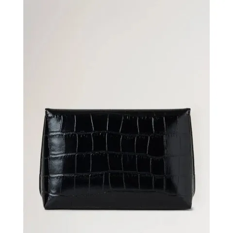 Mulberry Darley Cosmetic Pouch in Black Croc