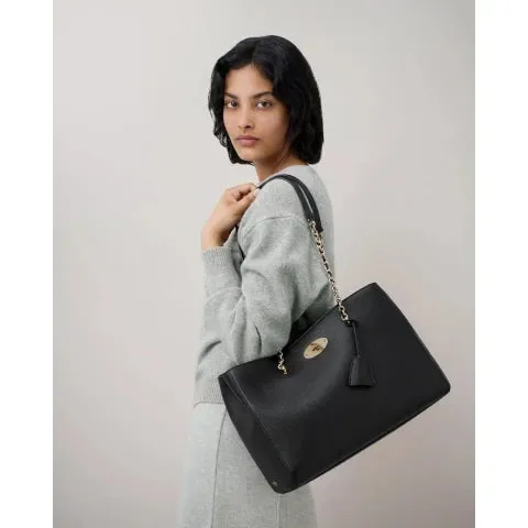 Mulberry Lily Chain Tote in Black